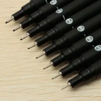 Picture of 1 পিস বিশ্বাসের কলম ফাইনলাইনার আর্টিস্ট পেন ফাইন পয়েন্ট পেইন্টিং পেন কমিক পেন মার্কার ড্রইং পেন 0.05, 0.1, 0.2, 0.3, 0.4, 0.5, 0.7, 0.8