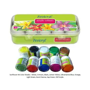 Picture of Fevicryl অ্যাক্রাইলিক রঙের কিট 10 শেড 150ml