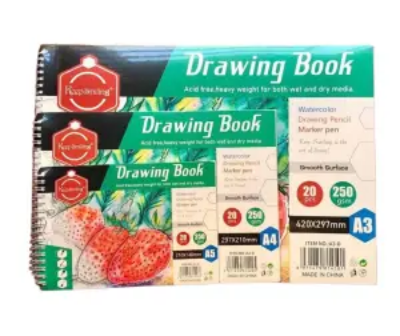 Picture of Keepsmiling 3 ইন 1 ড্রইং বুক প্যাড 20 শীট (জল, অঙ্কন পেন্সিল। মার্কেটপেন)
