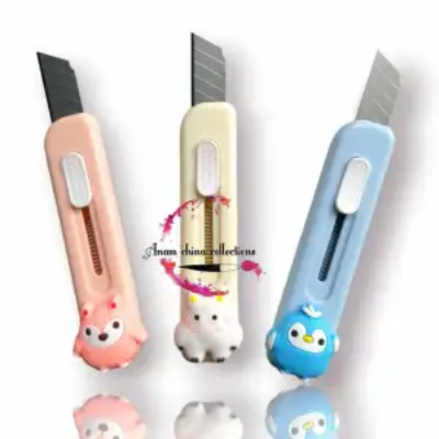 Picture of Unleash Convenience with the Cute Mini Utility Cutter 1pc (Multicolor) - Buy 1 Get 1 Offer: Double the Efficiency, Double the Fun