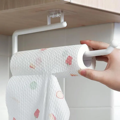 Buy Kitchen Tissue Holder Hanging Toilet Roll Paper Towel Holder Rack Kitchen Bathroom Cabinet Door Hook Holder Organizer at Best Price In Bangladesh