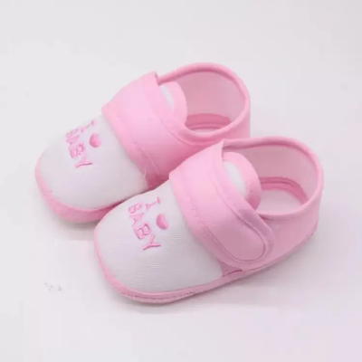 Buy I Love Baby, Cotton Soft Shoes for (0-6 Months)-Pink at Best Price In Bangladesh