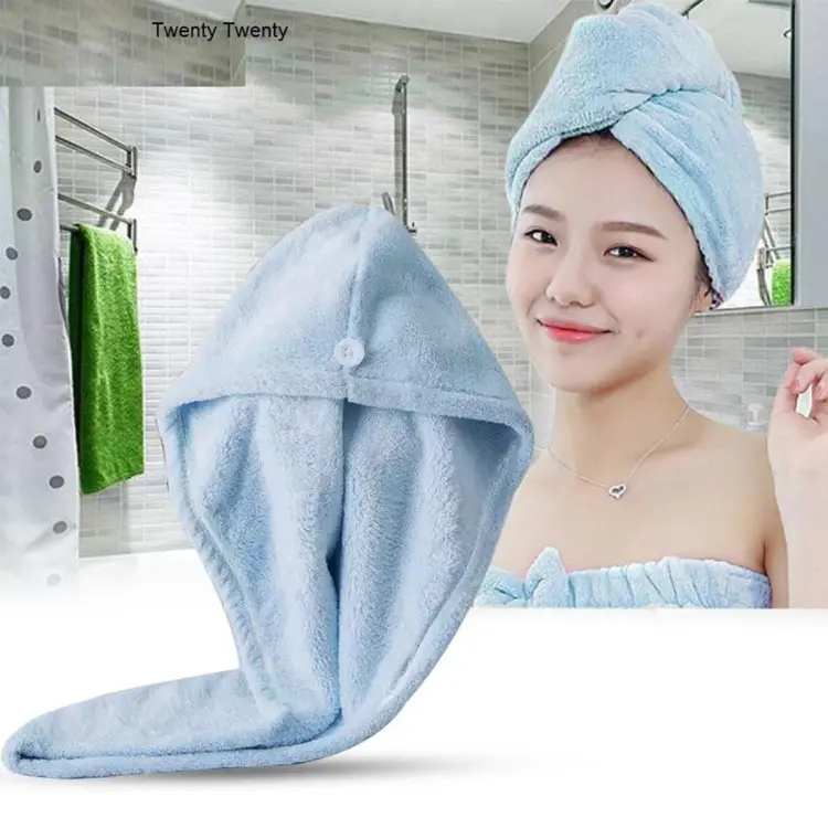 Buy Dry Hair Cap Microfiber Quick Towel Magic Hair Towel Wrap for Women Absorbent Towel at Best Price In Bangladesh