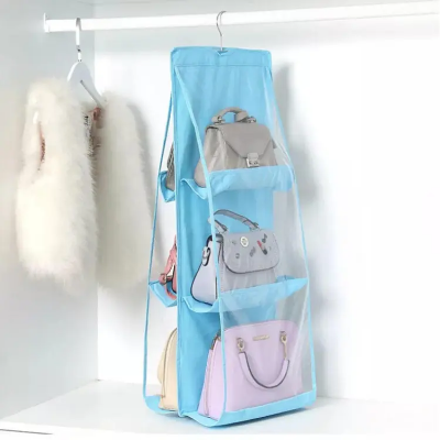 Buy 3 Layers Folding Shelf Bag 6 Pocket Foldable Hanging Bag Purse Handbag Organizer Door Sundry Pocket Hanger Storage Closet Hanger - Hanger at Best Price In Bangladesh