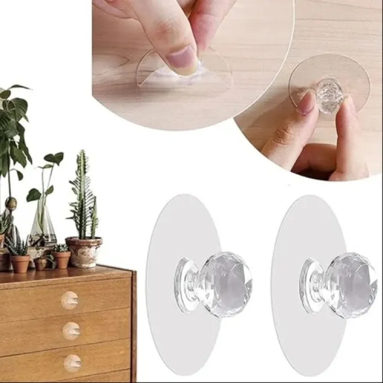 Buy Diamond wall hook self adhesive stylish design for multipurpose use at Best Price In Bangladesh