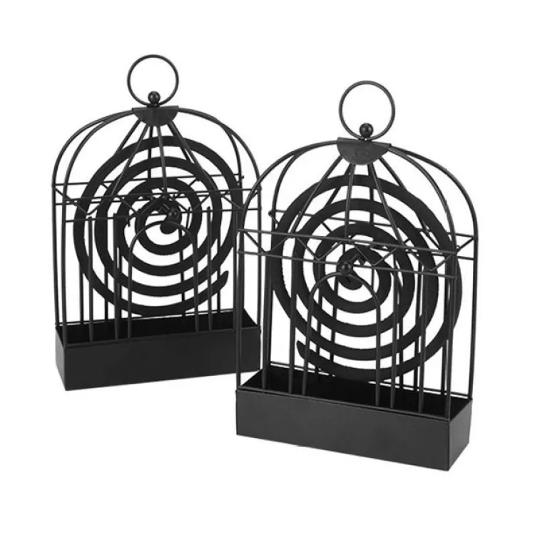 Buy Birdcage Shape Iron Mosquito Coil Holder Stand Mosquito Repellent Incense Burner Holder Hanger For Indoor Home Living Room Bedroom Hotel-Black at Best Price In Bangladesh