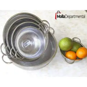 Buy Stainless Steel Kitchen Sink Fine Mesh & Strong Handle Food Basket 6 Pcs set at Best Price In Bangladesh