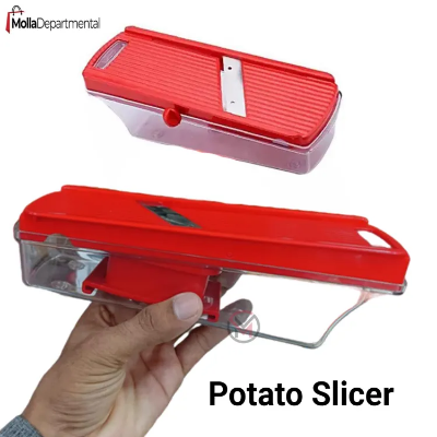 Buy Potato Slicer for Chips Vegetable & Fruit Cutter Slicer, Black/Silver Potato Slicer (1 Potato Slicer) Vegetable & Fruit Slicer at Best Price In Bangladesh