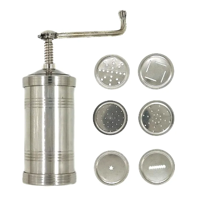 Buy Stainless Steel Indian Made Sevanazhi Sevai Nazhi Sev Sancha Gathiya Murukulu Janthikulu Idiyappam Maker with Free 6 Different Jali at Best Price In Bangladesh
