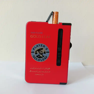 Buy 1 pcs Gas Lighter Inside Cigaarette Box Case Cigaarette Holder Automatic Storage Box RED at Best Price In Bangladesh