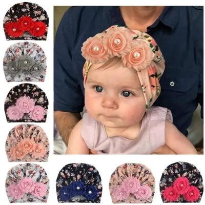 Buy Newborn Baby Beautiful Turban Hat Soft Knot Headband Infant Beanies Bowknot Cotton Toddler Kids Hijab Caps Head Wraps for (6m+) at Best Price In Bangladesh