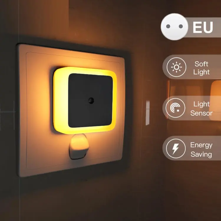 Buy Auto On/Off Mini Wall LED Night Light Bedroom Nightlight at Best Price In Bangladesh