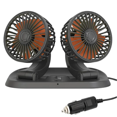 Buy Car Dashboard Fan - Dual Head USB Fan for Car Strong Wind,12v 24v Portable Cooling Fan, USB Powered Electric Fan for Home, Cars, Trucks, at Best Price In Bangladesh