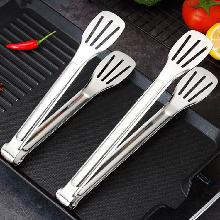 Buy 1pcs Stainless Steel Food Tongs Kitchen Tongs Utensil Clip Cooking Clip Accessories Salad Serving BBQ Tools at Best Price In Bangladesh