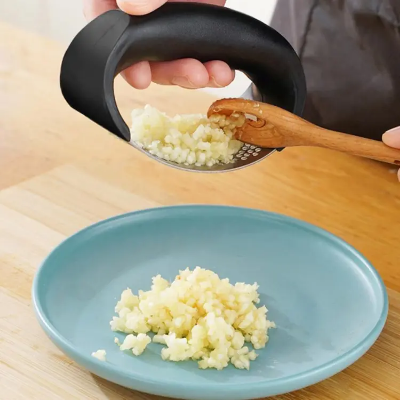 Buy Garlic Press Stainless Steel Garlic Chopper Crusher Vegetable Garlic Squeezer Masher Long Handle Mincer Kitchen Accessories at Best Price In Bangladesh