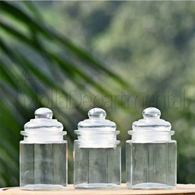 Buy 3pcs 300ml Glass Jars with Lids Small Mason Jars Candy Cookie Coffee Tea Seeds Nuts Spice Jar Buffet Jar Decoration DIY Jars 7.5 cm Dia. x 13cm H at Best Price In Bangladesh