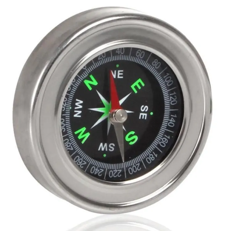 Buy 1 pcs 6cm diameter Large Size Stainless Steel Directional Magnetic Compass at Best Price In Bangladesh