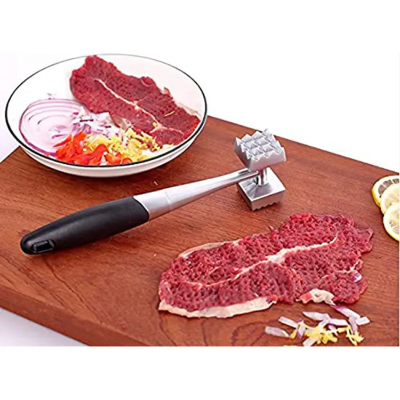 Buy Meat Hammer Used for Steak, Chicken, Fish Meat Pounder with Rubber Comfort Grip Handle at Best Price In Bangladesh