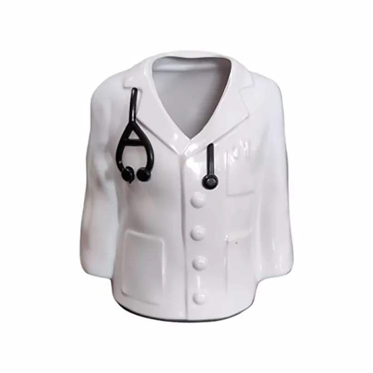 Buy Doctor Coat Pen Pencil Holder Stand For Desk And Offices Tables (Plastic), Stationery, White at Best Price In Bangladesh