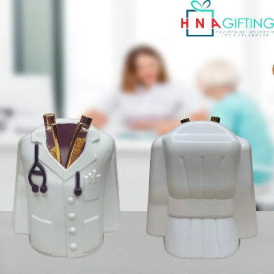 Buy Doctor Coat Pen Pencil Holder Stand For Desk And Offices Tables (Plastic), Stationery, White at Best Price In Bangladesh