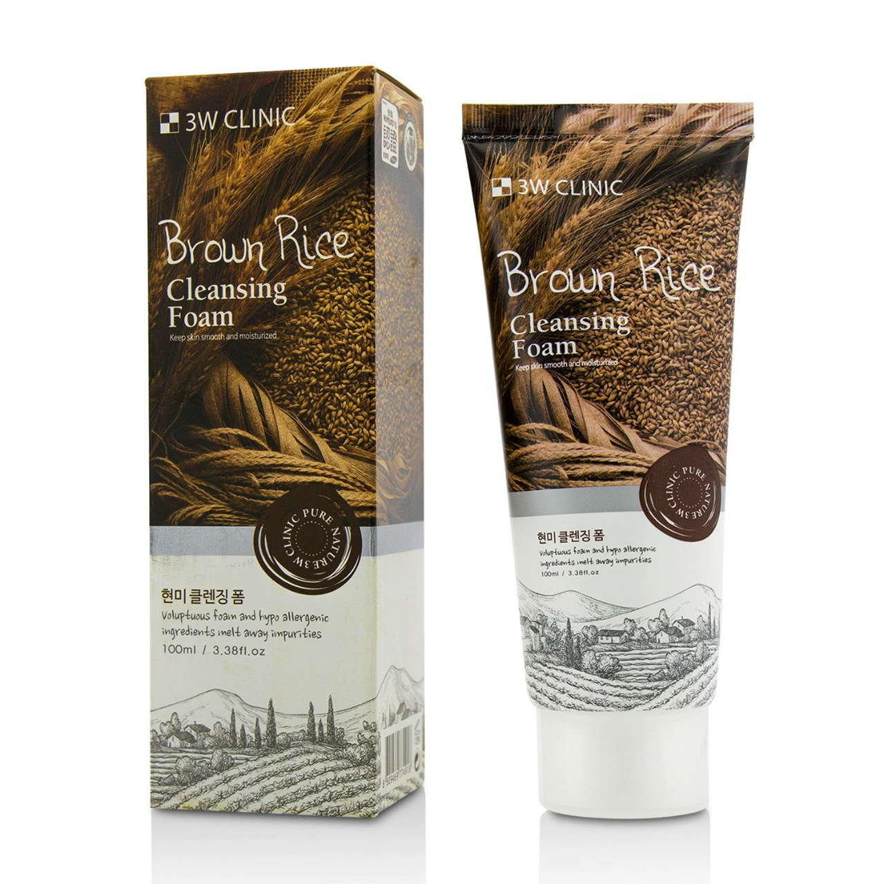 Buy  3W Clinic Brown Rice Foam Cleansing 100ml    at Best Price In Bangladesh