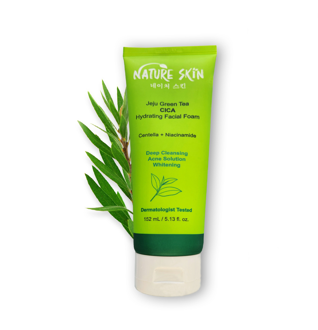 Buy  Nature Skin Jeju Green Tea CICA Hydrating Facial Foam 152ml  at Best Price In Bangladesh