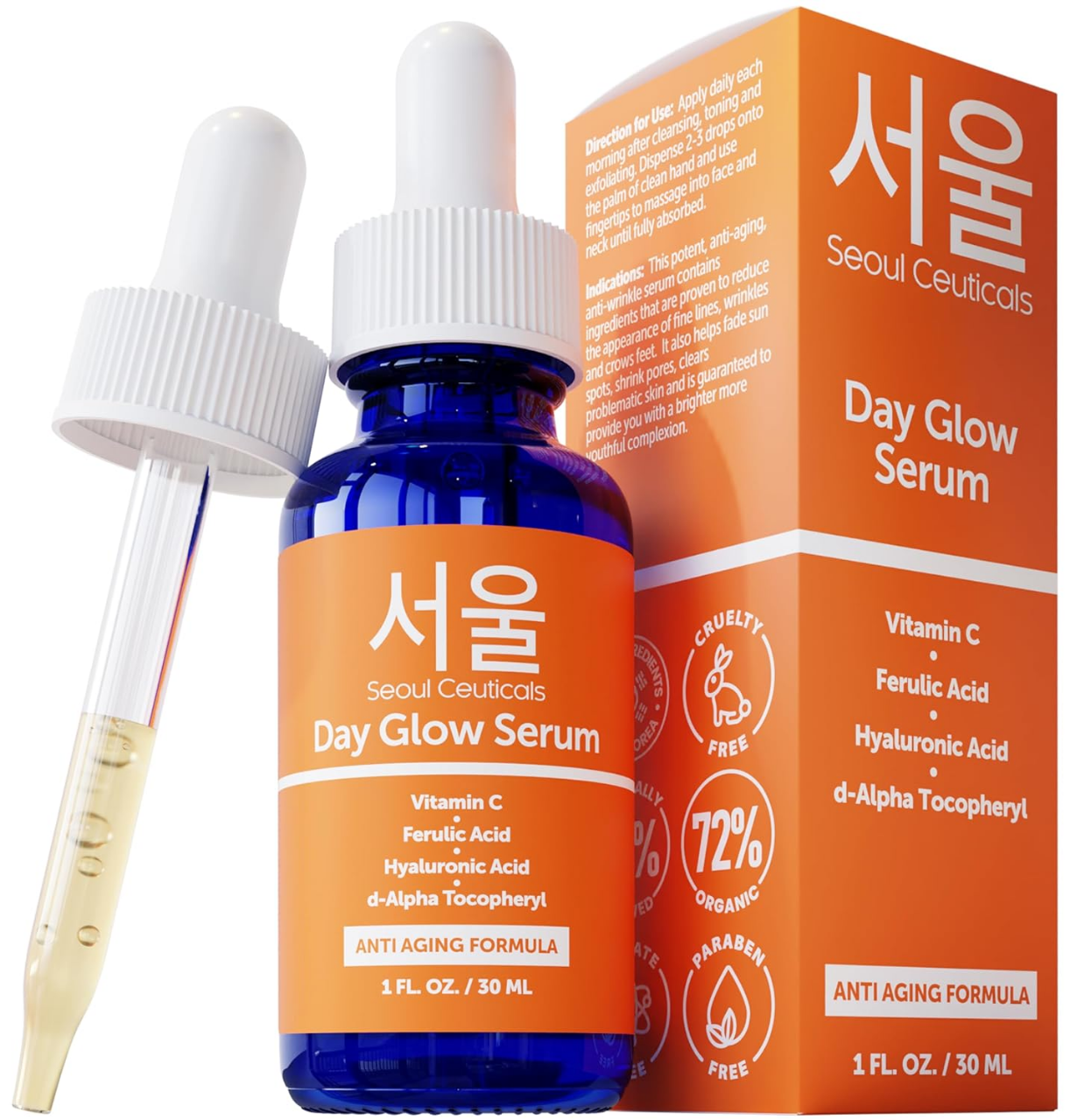 Buy  Seoul Ceuticals Day Glow Skin Care Vitamin C, Hyaluronic Acid Serum 30ml   at Best Price In Bangladesh