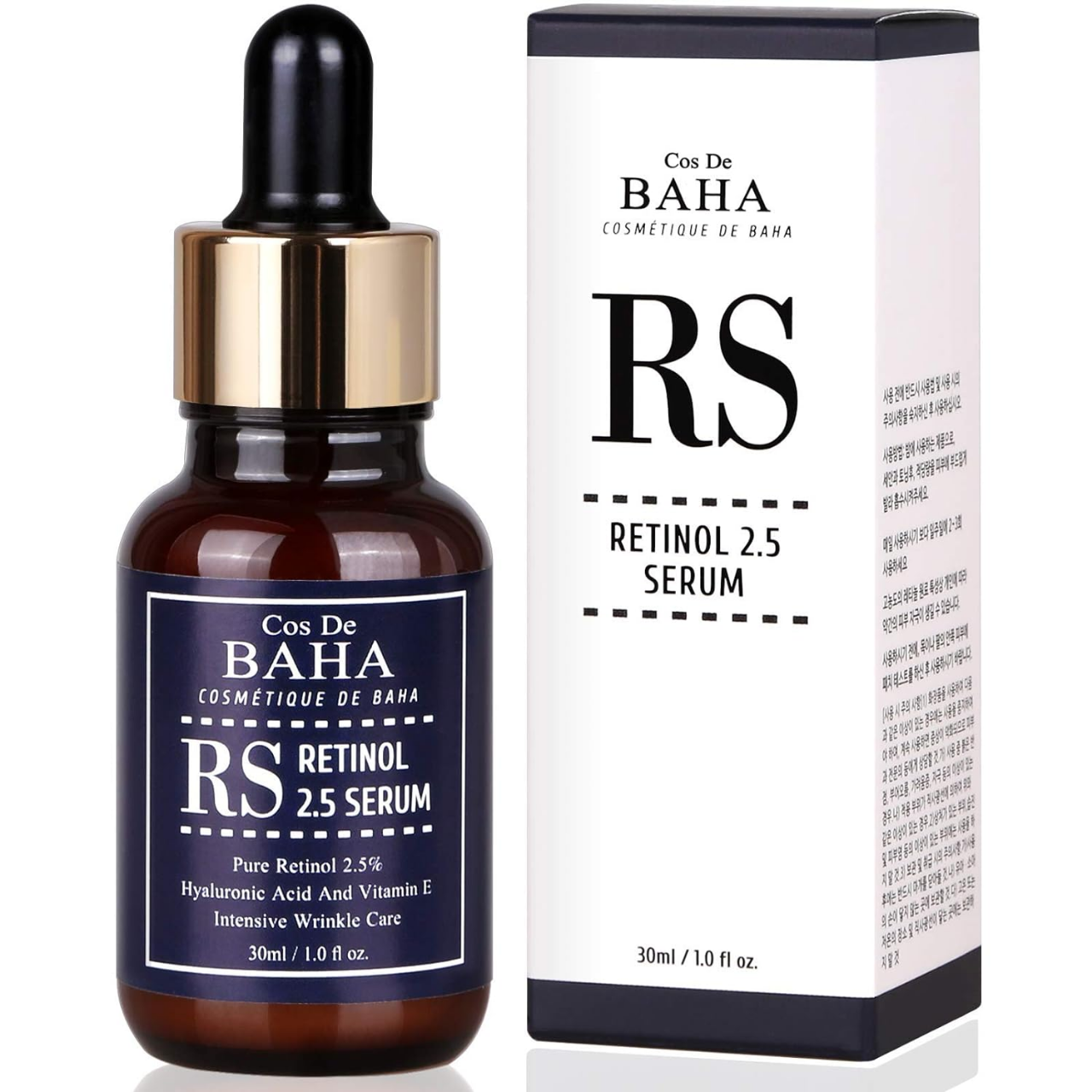 Buy Cos De BAHA RS Retinol 2.5% Solution Facial Serum (Korea) - 30ml   at Best Price In Bangladesh