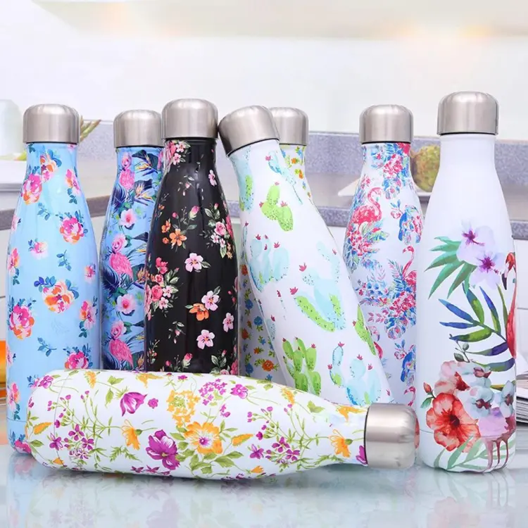 Buy Flamingo Water Bottle Vacuum Cup Stainless Steel Insulated Coffee Thermos Sport Travel Thermo Bottle 500ml Drink Bottle(Multi-color & Multi-printed) at Best Price In Bangladesh