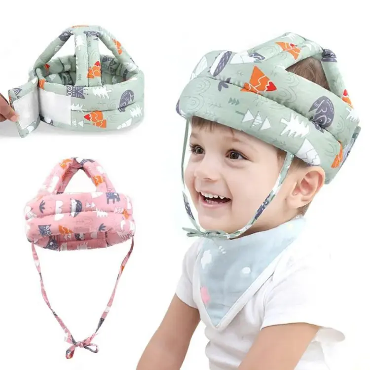 Buy Baby Cap Adjustable Anti-fall Protective Babies Head Safety Hat for Baby Toddler Cute Breathable Mesh Hats Newborn Accessories at Best Price In Bangladesh