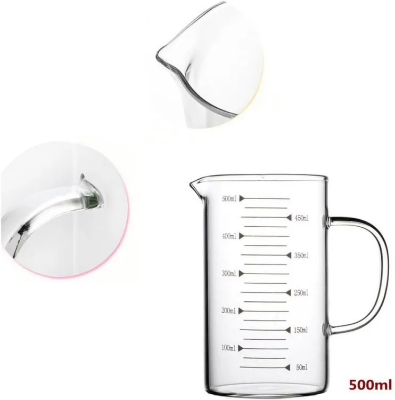Buy Borosilicate Glass Measuring Cup with Spout 500ml at Best Price In Bangladesh