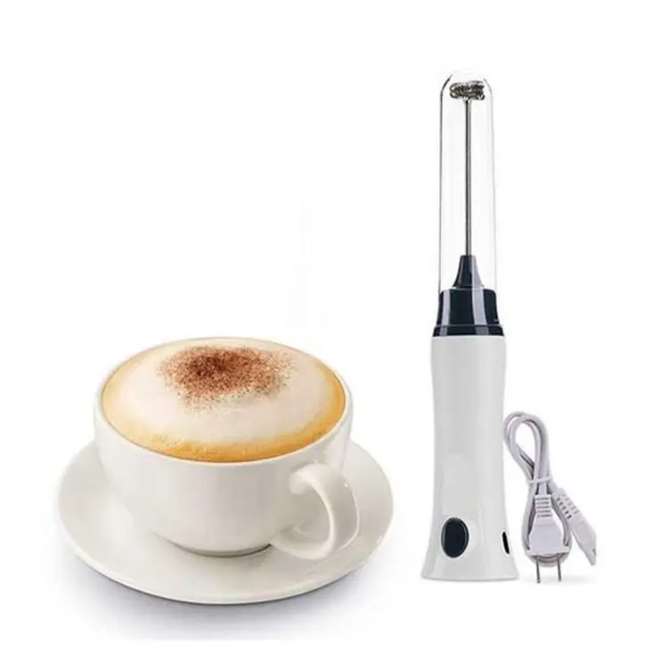 Buy Electric Milk Frother Rechargeable Handheld Wand Coffee Mixer for Latte Hot Milk Eggbeater with Charging Cable at Best Price In Bangladesh
