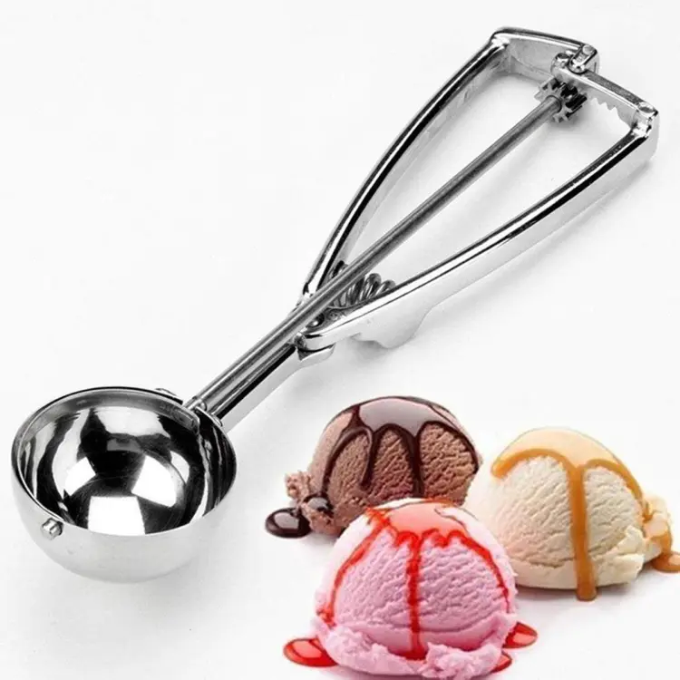 Buy Stainless Steel Ice Cream Scoop Multi Use Food Spoon (Silver)(Pack of 1) at Best Price In Bangladesh