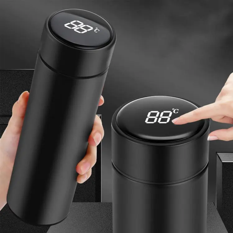Buy 500Ml Smart Thermos Water Bottle Led Digital Temperature Display Stainless Steel Coffee Thermal Mugs Intelligent Insulation Cups Black - Coffee Mug at Best Price In Bangladesh