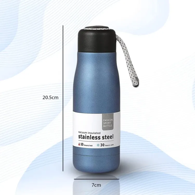 Buy Water Bottles with Portable Lid, BPA Free, Hydro Insulated Thermal Flask for Hot or Cold Drinks 350 ML - Stainless Steel Metal Reusable Water Bottle at Best Price In Bangladesh