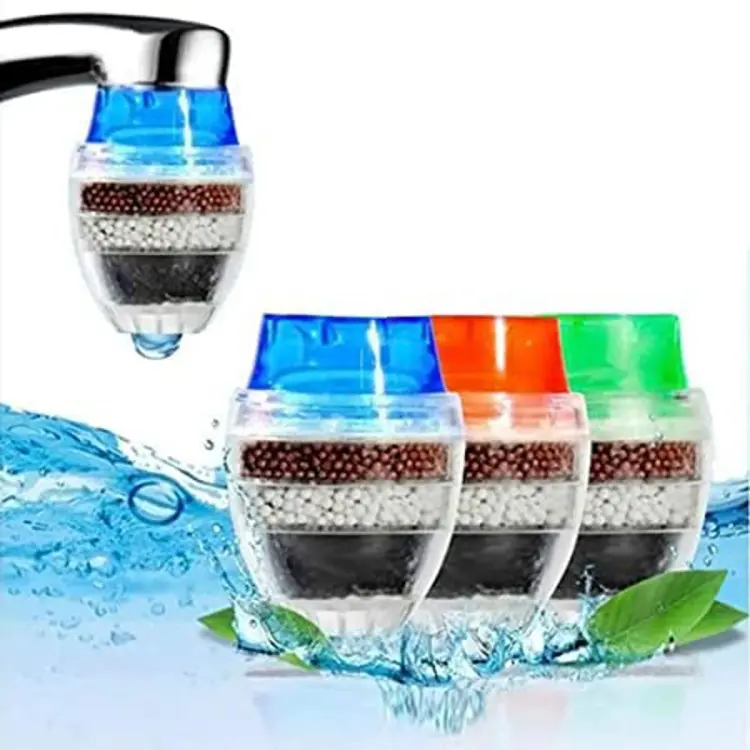 Buy Water Filter Faucet Purifier Kitchen Tap Filtration Activated Carbon Removes Chlorine Fluoride Heavy Metals Hard Water Softener Water Tap Filter (Water Filter Faucet (1 pcs) at Best Price In Bangladesh