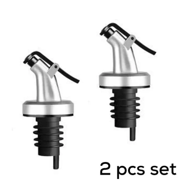 Buy Rubber Olive Oil Free Flow Dispensers Caps for Bottle Pourers (Black, Silver), Set of 2 at Best Price In Bangladesh