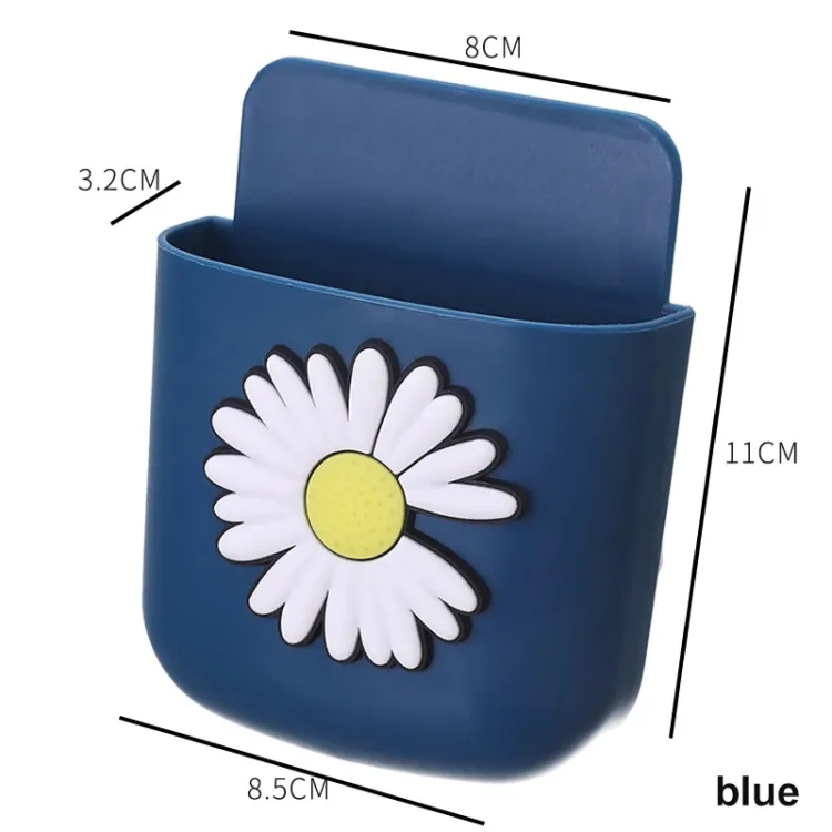 Buy 1 pcs Wall Mounted Storage Box Mobile Phone Socket Holder TV Air Conditioner Remote Control Organizer Self-adhesive Box at Best Price In Bangladesh