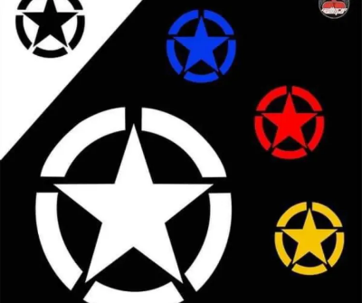 Buy  OEM 13 CM Star Sticker Black,blue,red,yellow- at Best Prices in Bangladesh