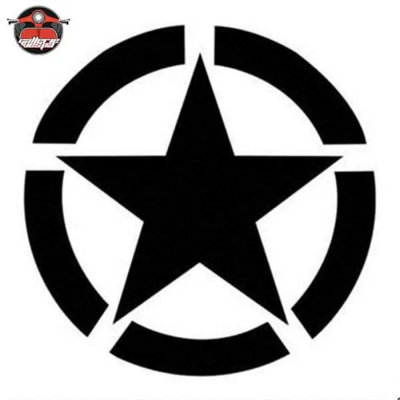 Buy  OEM 13 CM Star Sticker Black,blue,red,yellow- at Best Prices in Bangladesh