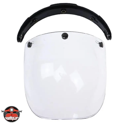 Buy  Enhance Your Helmet's Versatility with the Bubble Visor: Perfect for Open Face, Half Face, and Classic Retro Helmets, Adding Style and Protection   at Best Prices in Bangladesh