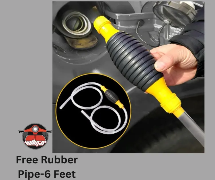 Buy Portable Oil & Fuel Transfer Pump with 6feet Rubber pipe  at Best Prices in Bangladesh