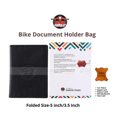 Buy Waterproof Bike Document Holder Premium Pure Leather Bike Document Pouch Bag wallet for All Biker  at Best Prices in Bangladesh