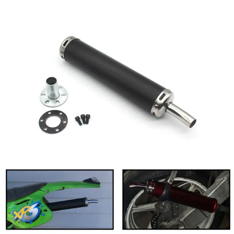 Buy    Universal Black Metal Exhaust Muffler Silencer Pipe Motorcycles Vespa Scooter (20mm)  at Best Prices in Bangladesh