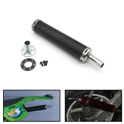 Buy    Universal Black Metal Exhaust Muffler Silencer Pipe Motorcycles Vespa Scooter (20mm)  at Best Prices in Bangladesh