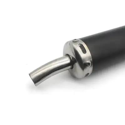 Buy    Universal Black Metal Exhaust Muffler Silencer Pipe Motorcycles Vespa Scooter (20mm)  at Best Prices in Bangladesh