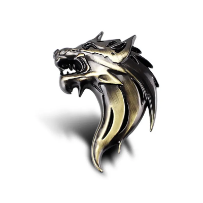 Buy  Vespa Scooter Car Metal Premium Wolf Emblem 1pics One side at Best Prices in Bangladesh
