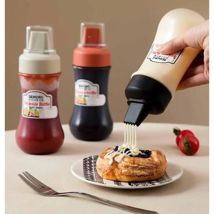 Buy 1 pcs 350ML Drainable Sauce Bottle Five Holes Plastic Ketchup Bottle Honey Sauce Dispenser Kitchen Container Olive Oil Bottles at Best Price In Bangladesh