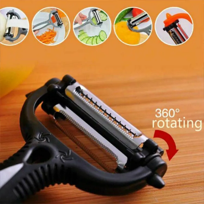 Buy Multifunctional 360 Degree Rotary Kitchen Tool Vegetable Fruit Potato Carrot Peeler Grater Turnip Cutter Slicer Melon Gadget at Best Price In Bangladesh