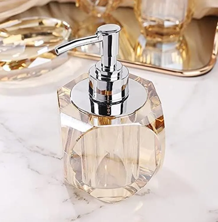 Buy Crystal Hand Wash Dispenser 350 ml Soap, Conditioner, Shampoo, Gel, Liquid Dispenser at Best Price In Bangladesh